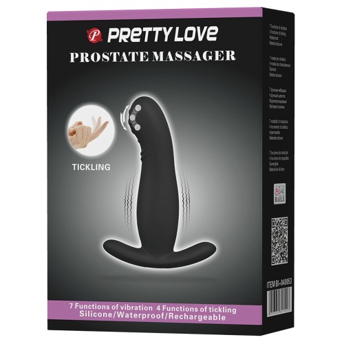 Masajeador Prostático Vibrador Pretty Love Eudora Negro