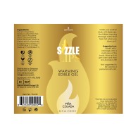 Gel Calentador Sizzle Lips 4.2 oz Pina Colada