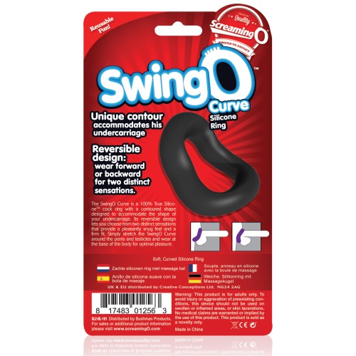 SwingO Curved Cock Ring - Black