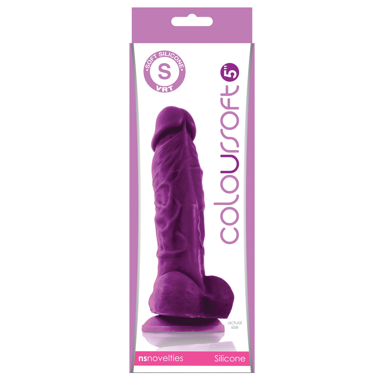 Dildo Suave de Silicona ColourSoft 5 Pulgadas Púrpura