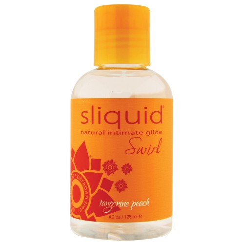 Lubricante Sliquid Naturals Swirl - 4.2 oz Durazno de Mandarina