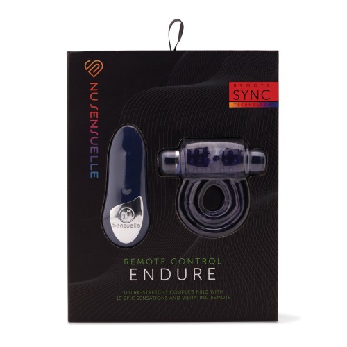 Anillo Vibrador Remoto Recargable Nu Sensuelle Endure Ultra Flex - Azul