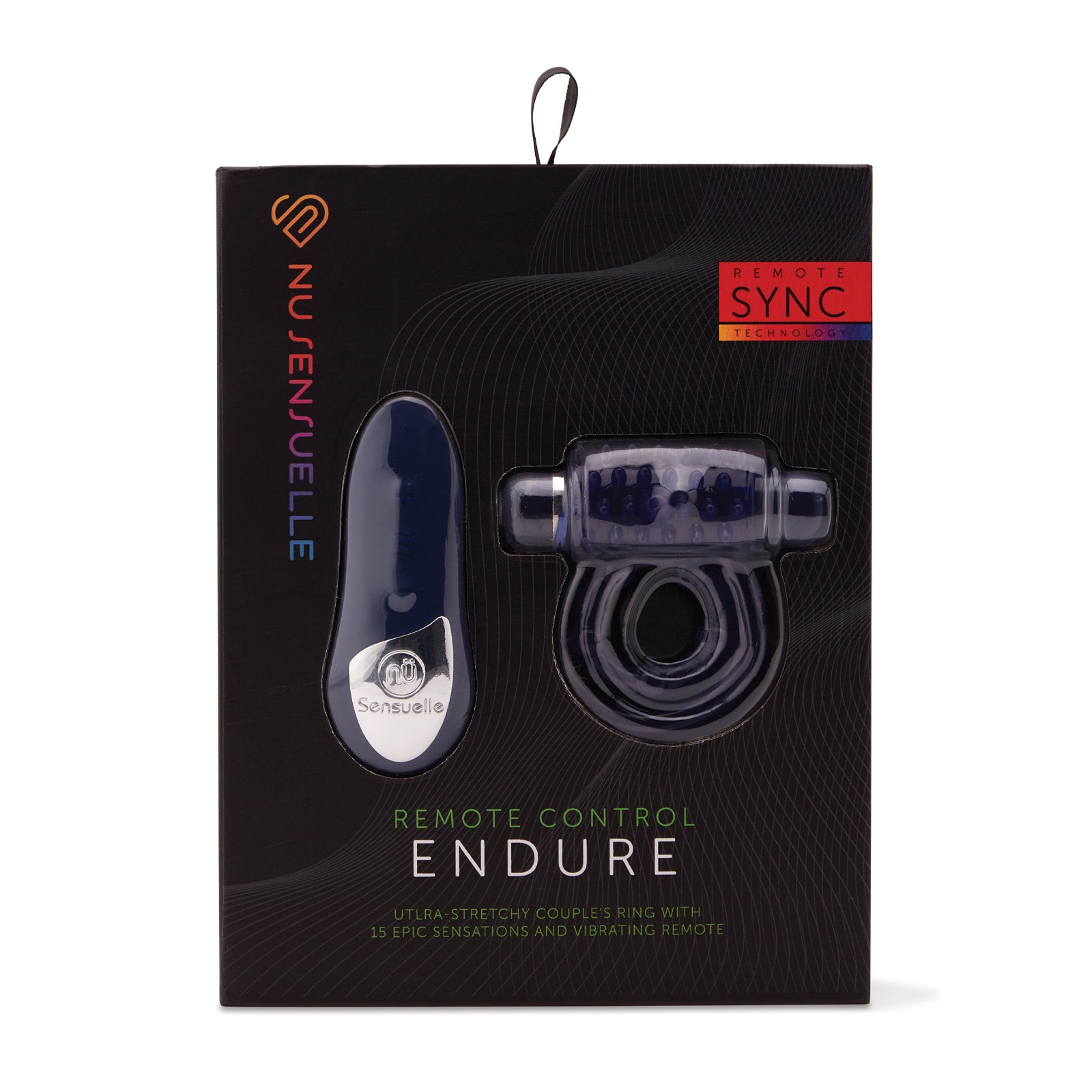 Nu Sensuelle Endure Ultra Flex Remote Control Bullet Ring - Blue