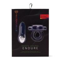 Anillo Vibrador Remoto Recargable Nu Sensuelle Endure Ultra Flex - Azul