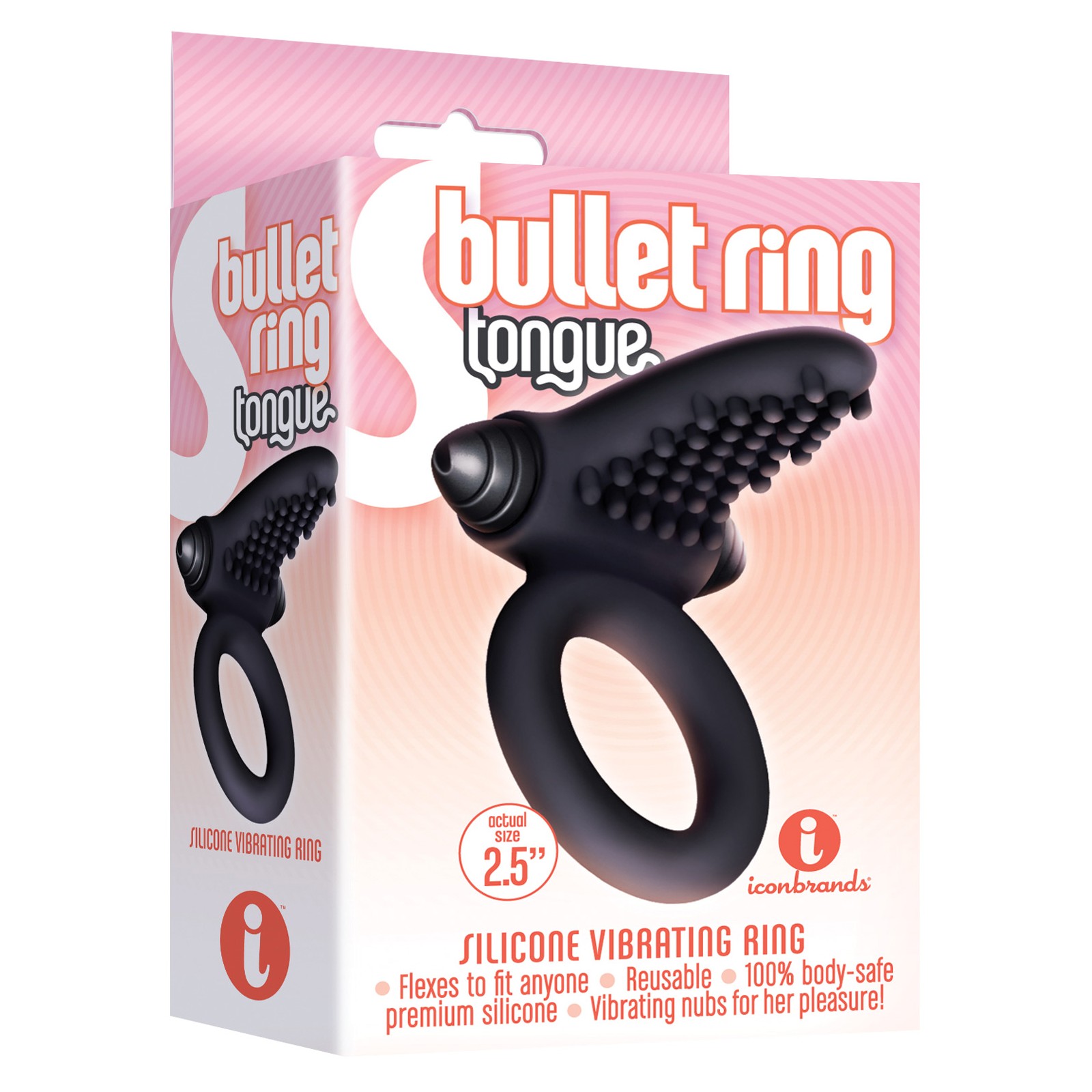 The 9's S Bullet Ring - Tongue Pleasure for Couples