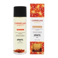 EXSENS of Paris Organic Massage Oil with Stones - Carnelian Apricot