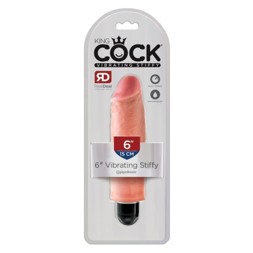 King Cock 6" Vibrating Stiffy Flesh