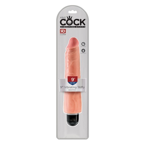 King Cock 9" Vibrating Stiffy - Flesh