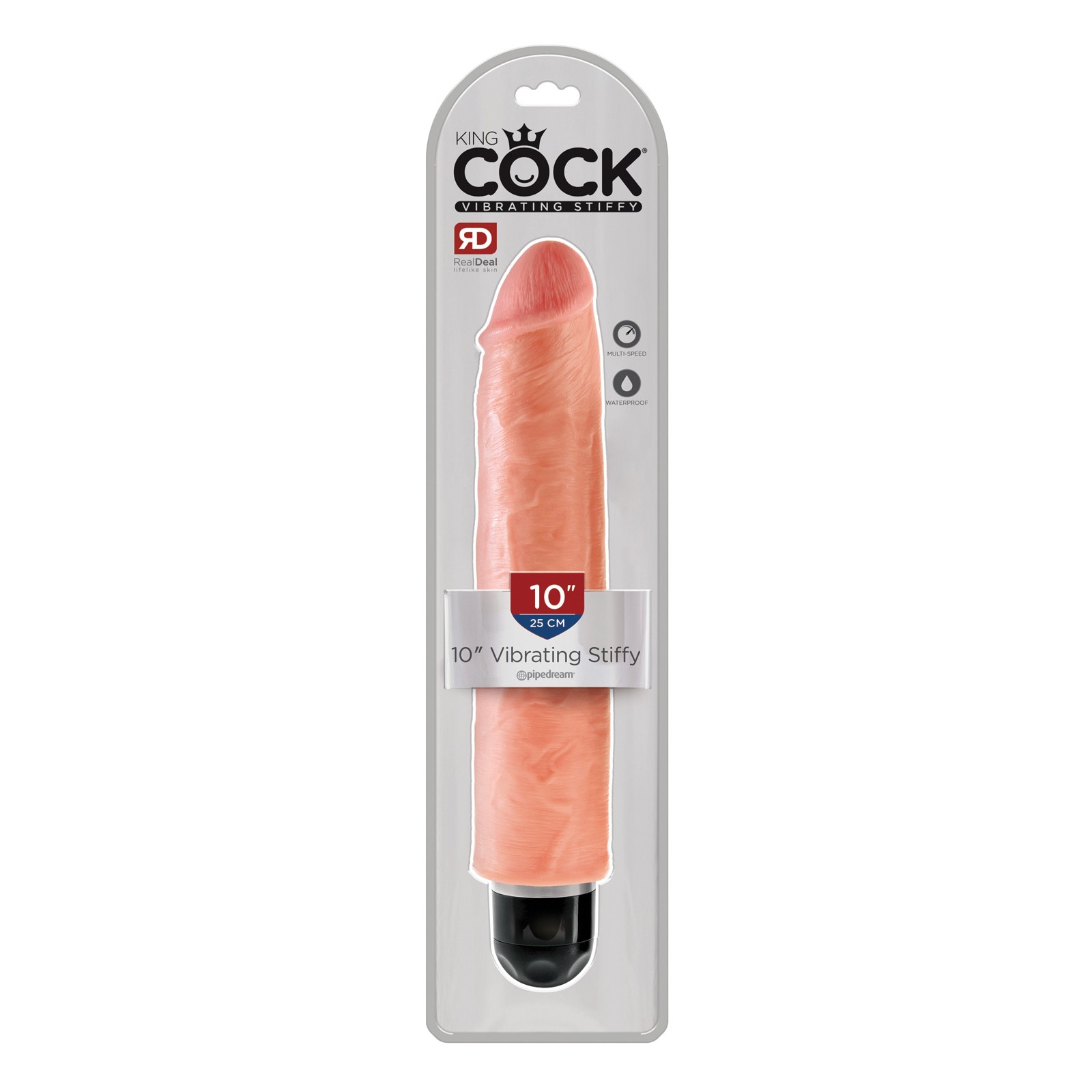 King Cock 10 Vibrating Stiffy Flesh