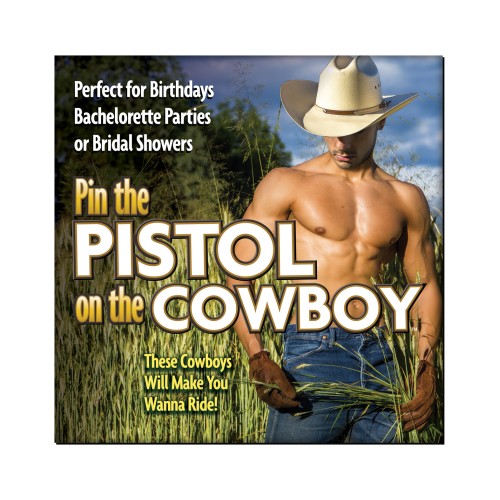 Pin the Pistol on the Cowboy Game for Bachelorette Parties