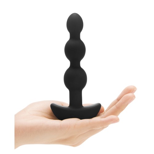 b-Vibe Remote Triplet Anal Beads Black for Intense Pleasure