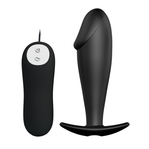 Plug Anal Vibrador en Forma de Pene Pretty Love Negro