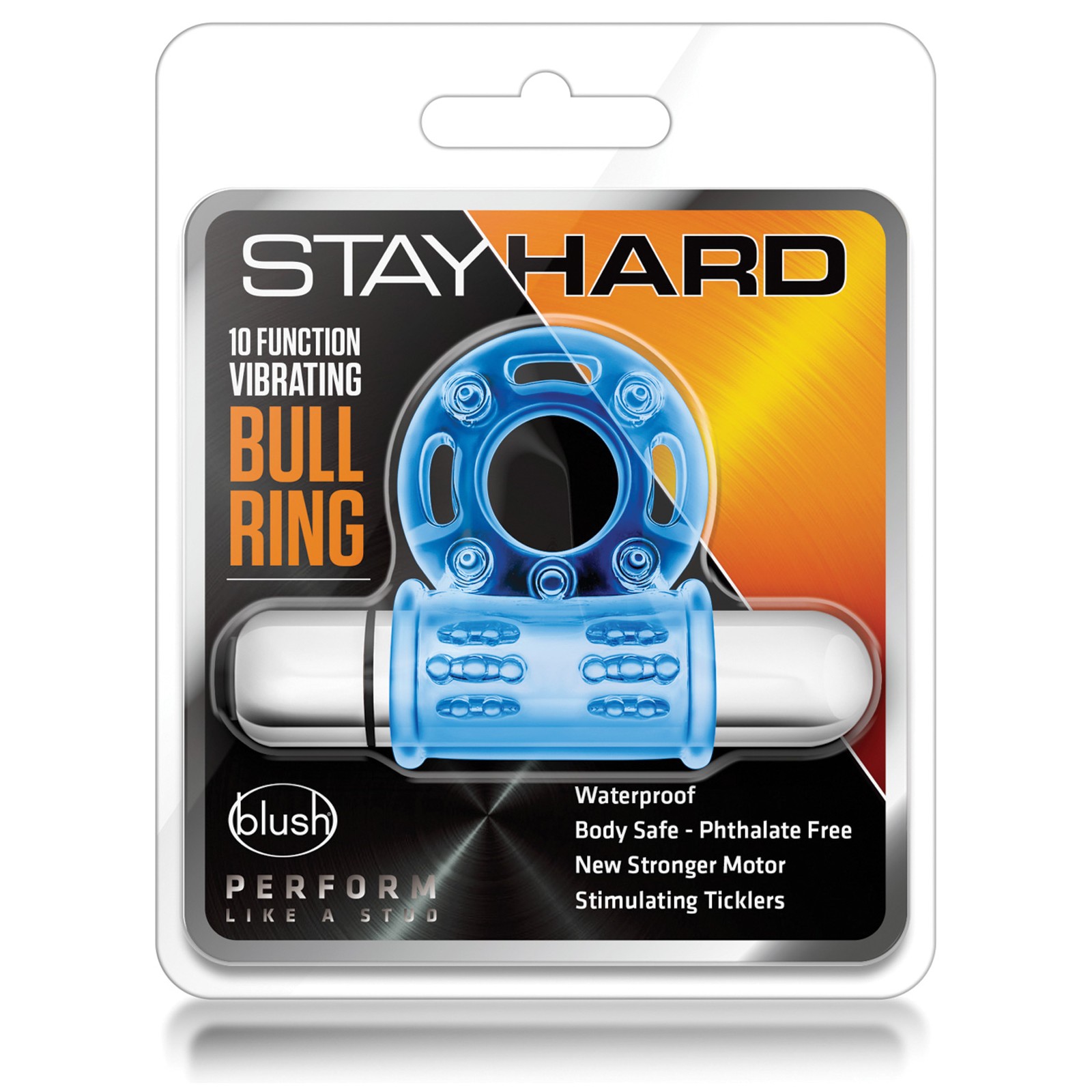 Anillo Bull Vibrante Mega Stay Hard - Azul