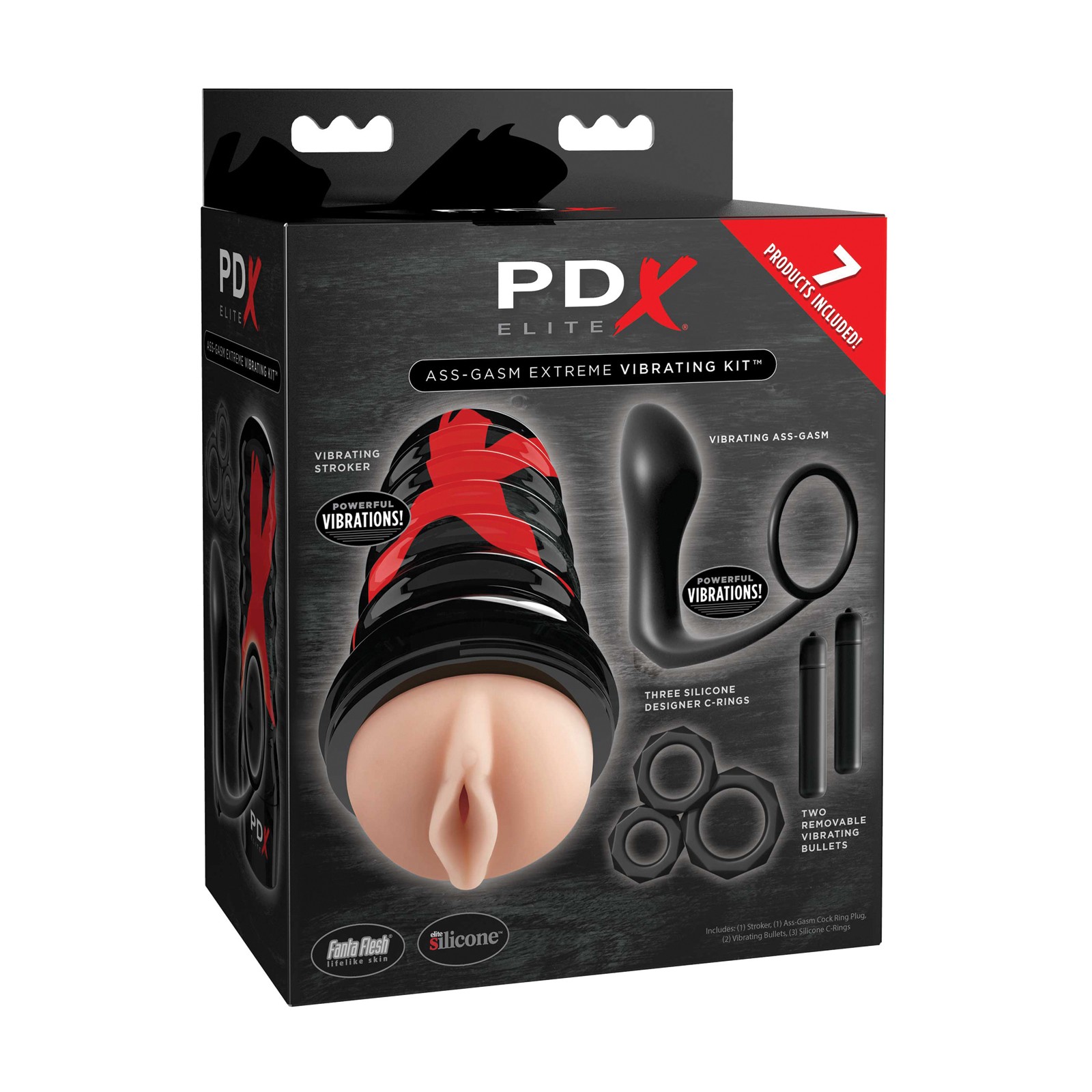 PDX Elite Ass Gasm Vibrating Kit