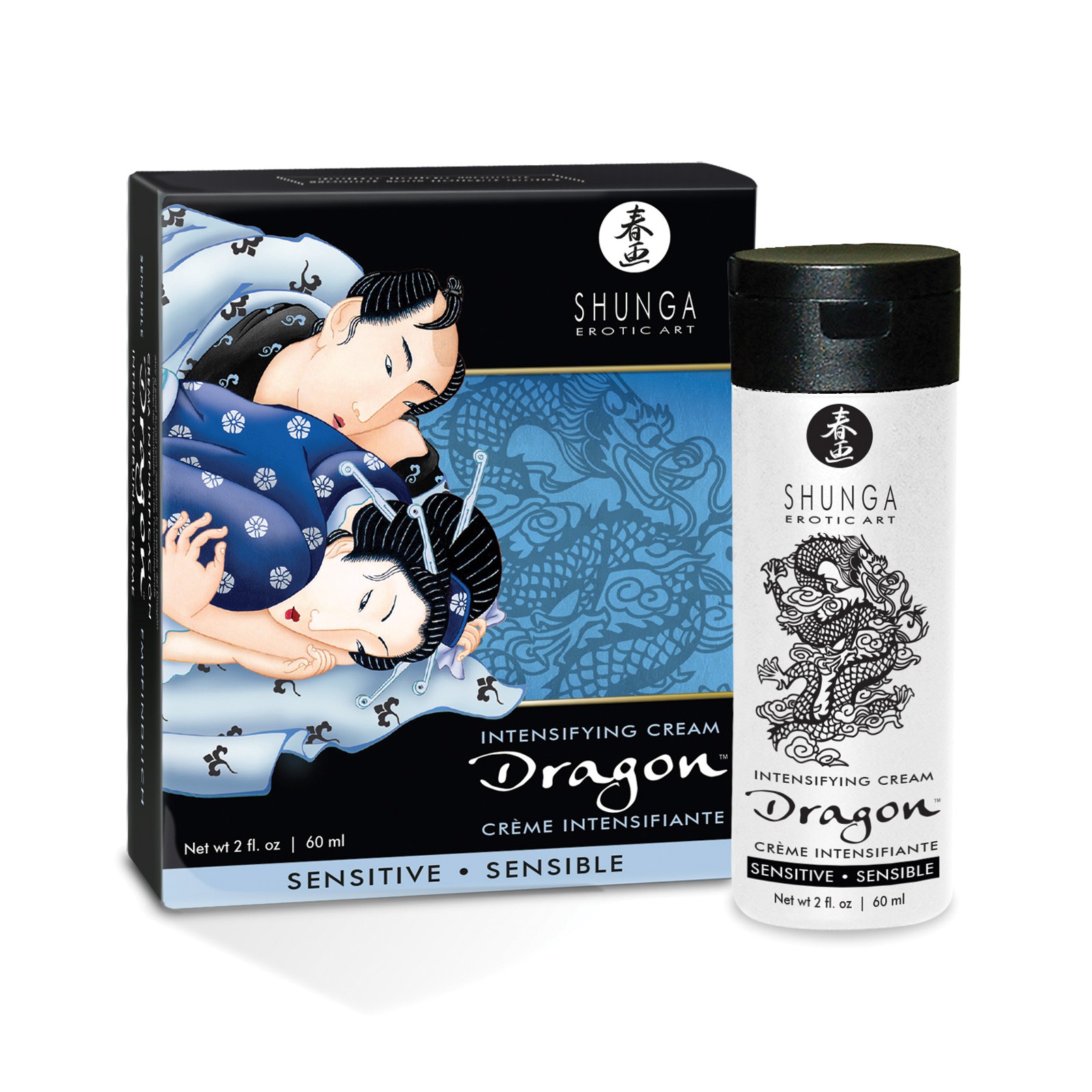 Shunga Dragon Sensitive Cream 2 oz - Pleasure Enhancer