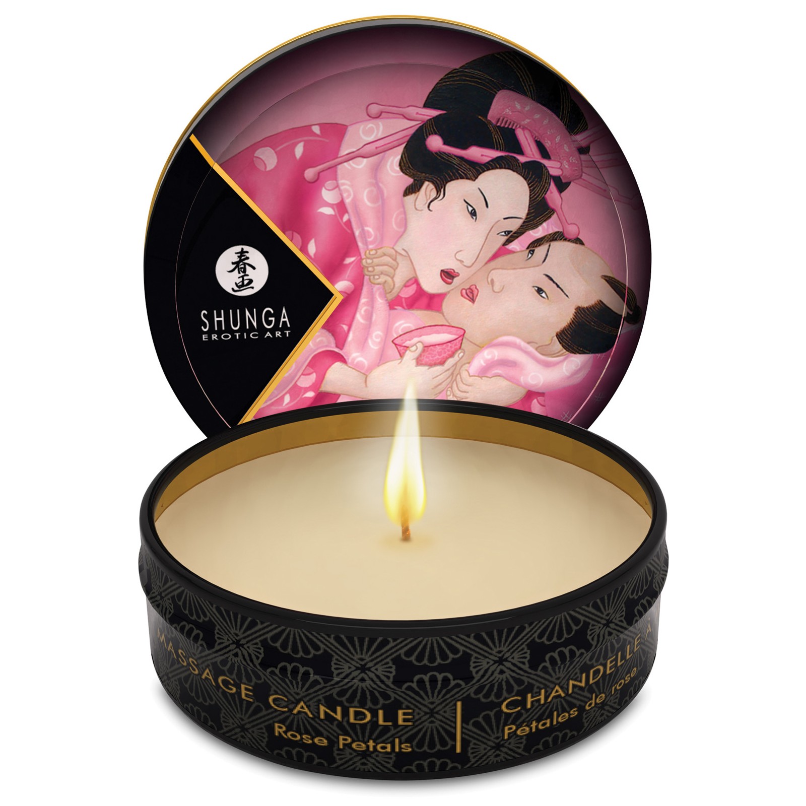 Shunga Aphrodisia Mini Candlelight Massage Candle 1 oz Roses