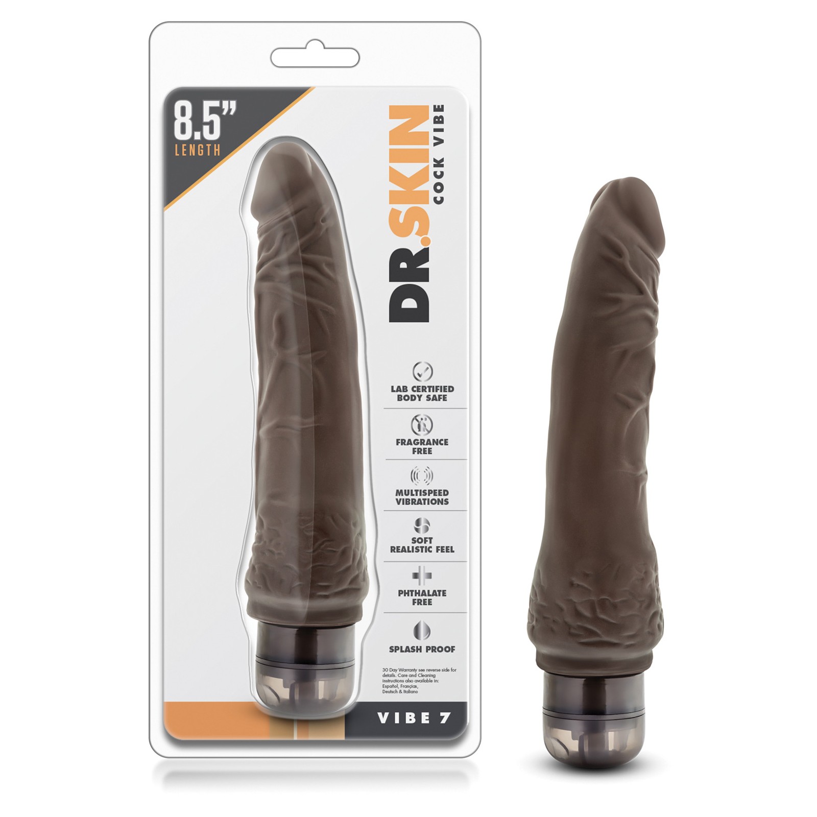 Blush Dr. Skin Vibrador 7 Chocolate