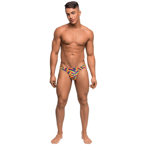 Pride Fest Contoured Pouch Bong Thong Rainbow