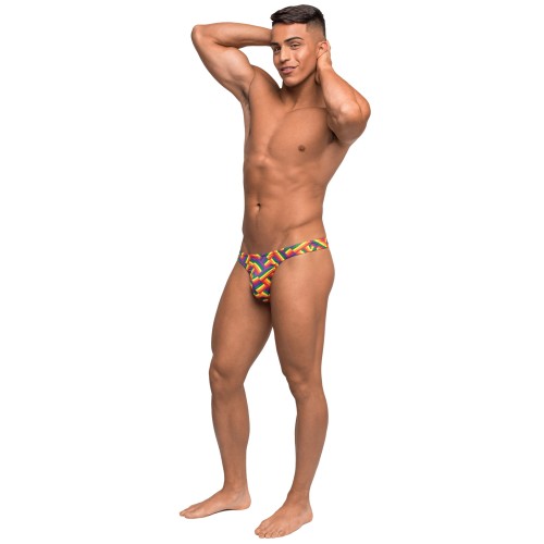 Pride Fest Contoured Pouch Bong Thong Rainbow