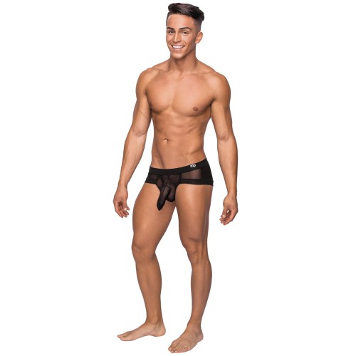 Hoser Stretch Mesh Micro Mini Short Black LG