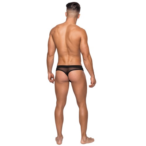 Hoser Stretch Mesh Thong - Comfortable and Sexy Black S/M