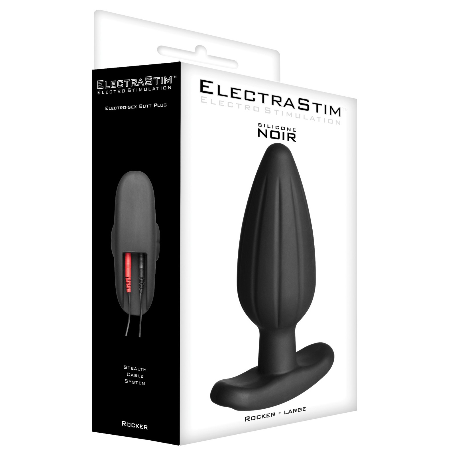 ElectraStim Silicone Noir Rocker Butt Plug - Large