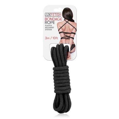 Cuerda de Bondage Lux Fetish 3 m Negro