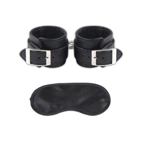 Lux Fetish Unisex Leatherette Cuffs for BDSM Fun