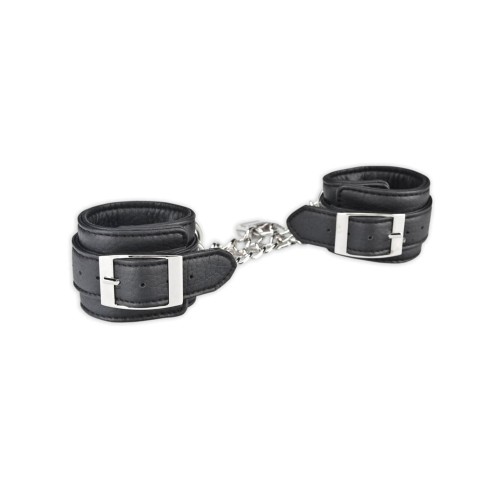 Lux Fetish Unisex Leatherette Cuffs for BDSM Fun