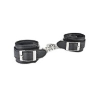 Lux Fetish Unisex Leatherette Cuffs for BDSM Fun