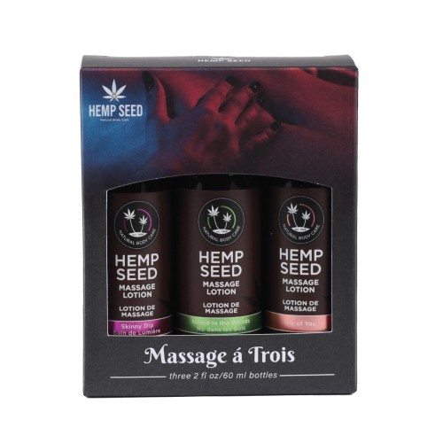 Trío de Lociones para Masaje Earthly Body para Momentos Sensuales