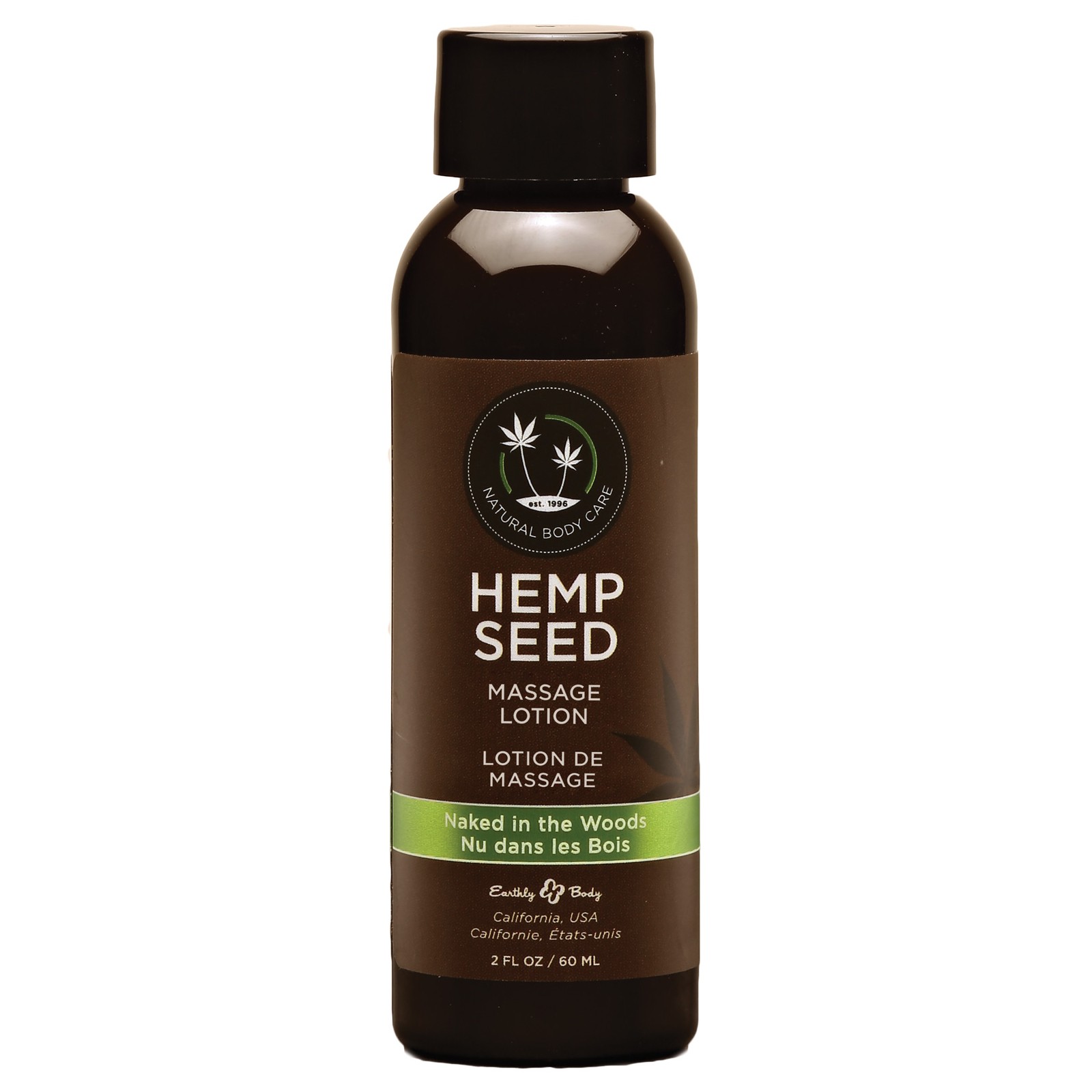 Earthly Body Hemp Seed Massage Lotion Naked in the Woods