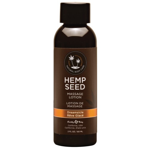 Hemp Seed Massage Lotion Dreamsicle 2 oz