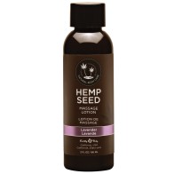 Earthly Body Hemp Seed Massage Lotion Lavender Scent