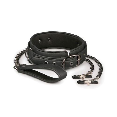 Collar de Cuero Sintético de Easy Toys para BDSM