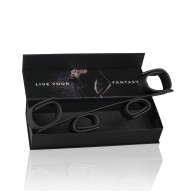 Easy Toys Wrist & Ankle Bondage Bar - Black