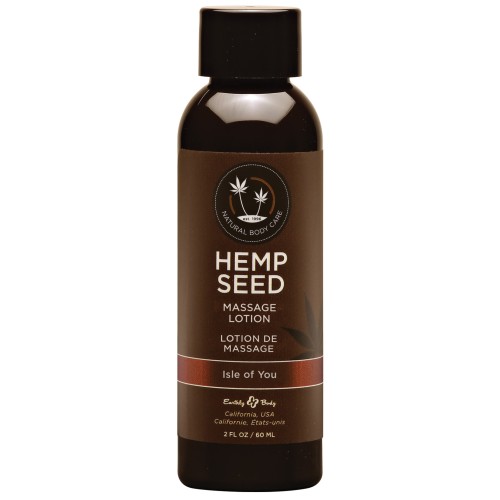 Earthly Body Hemp Seed Massage Lotion - Luxurious Relaxation