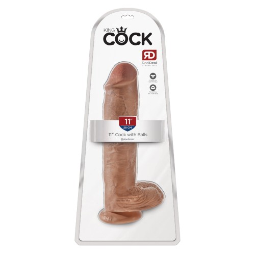 King Cock 11" Cock with Balls