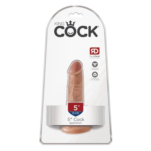 Realistic King Cock 5 Inch Dildo Tan