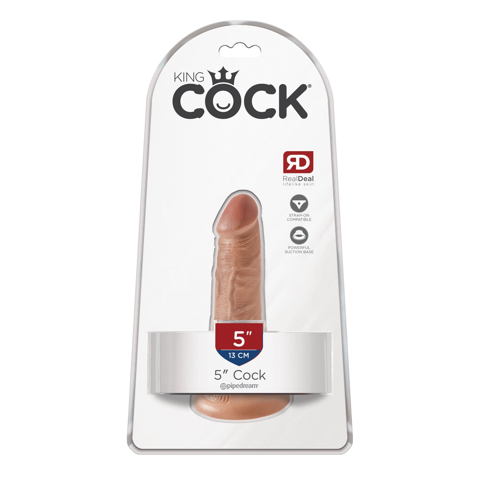 Realistic King Cock 5 Inch Dildo Tan