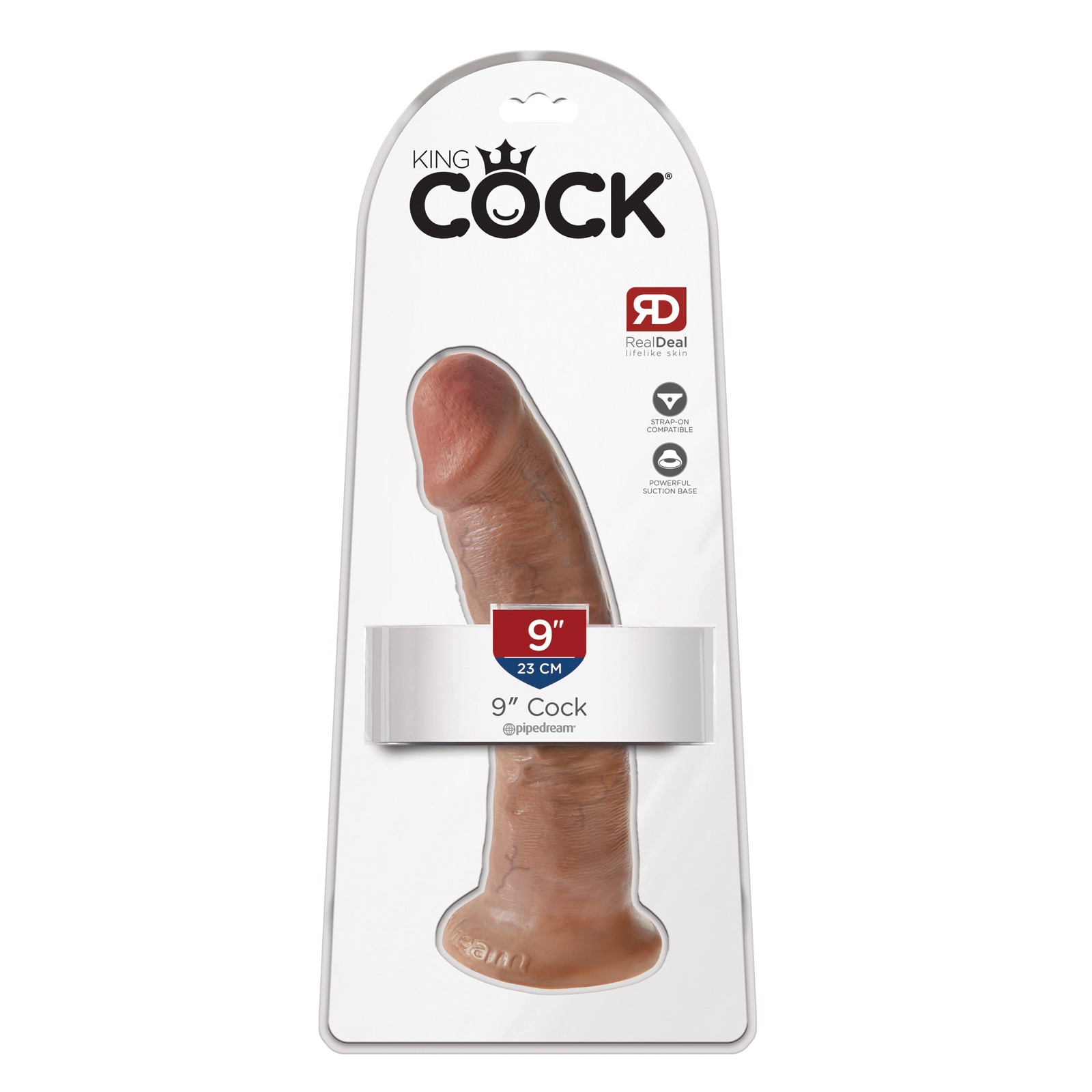 Dildo King Cock 9" en Tan