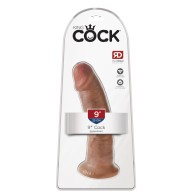 King Cock 9" Dildo in Tan