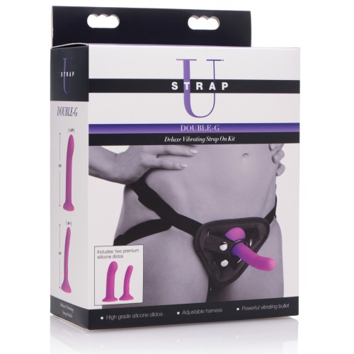 Kit de Estrapón Vibrante Strap U Deluxe para el Placer