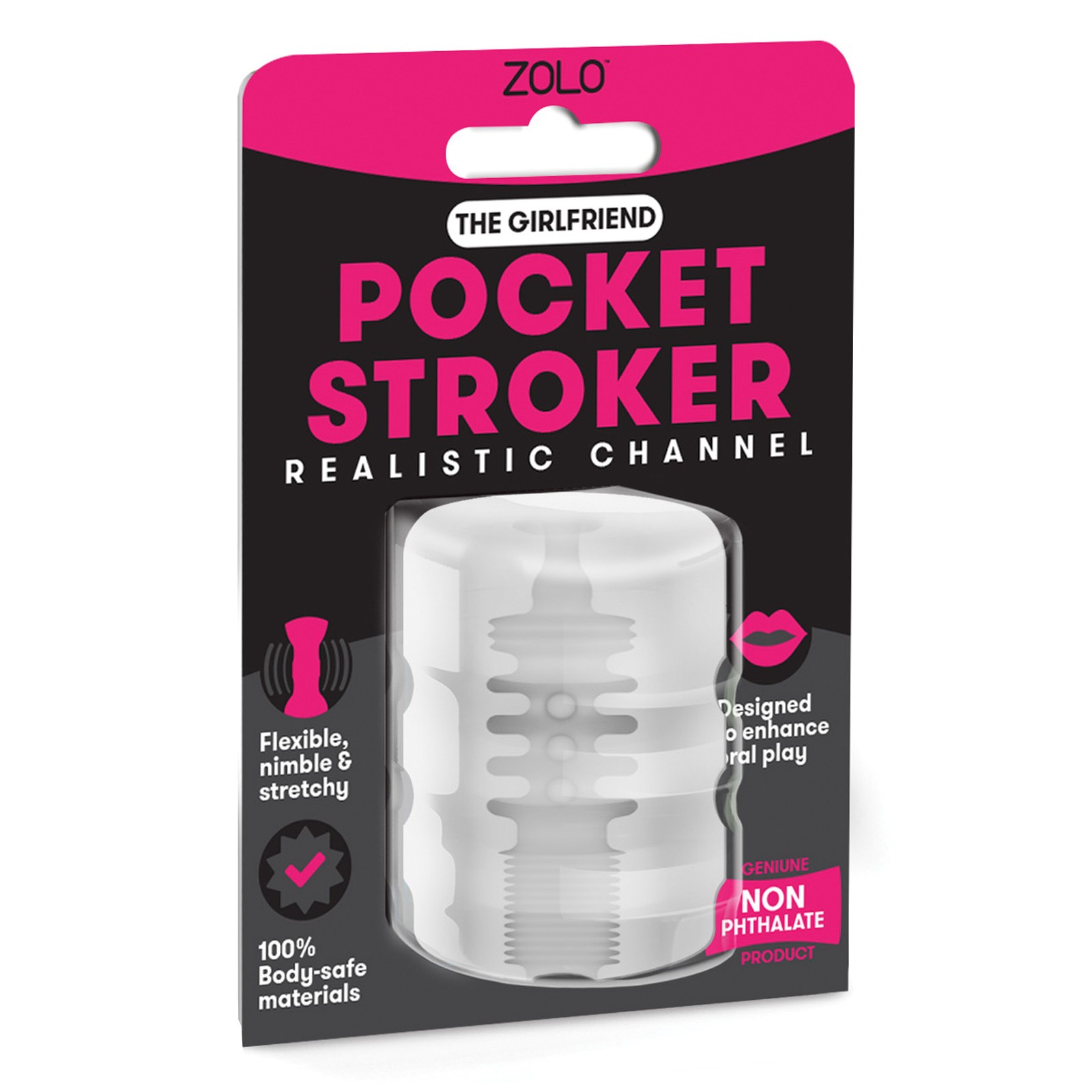 ZOLO Girlfriend Pocket Stroker for Enhanced Oral Play