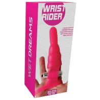 Wet Dreams Wrist Rider Finger Play Sleeve with Wrist Strap Blue