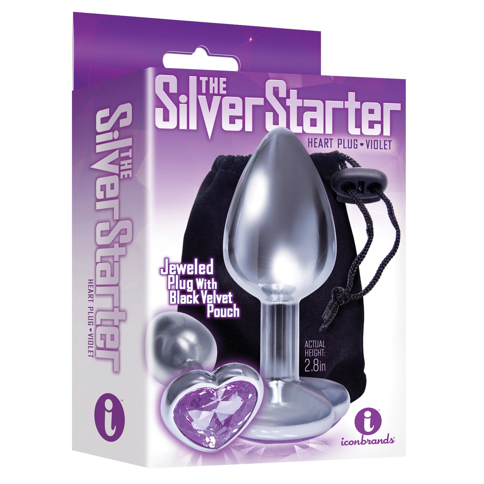 Bejeweled Heart Anal Plug for Beginner Pleasure