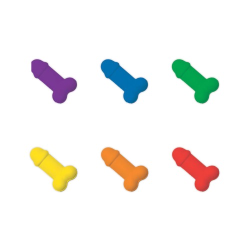 Rainbow Pecker Shape Candies in Tin-Carded