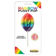 Pops de Frutas Pussy Arcoíris - Golosinas Divertidas y Frutales