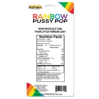 Pops de Frutas Pussy Arcoíris - Golosinas Divertidas y Frutales