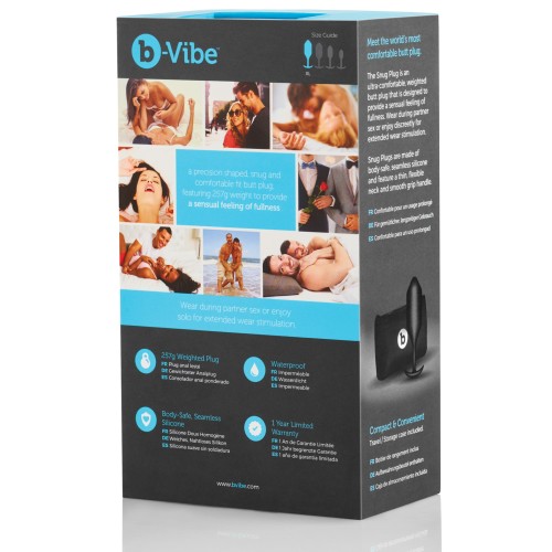 b-Vibe Weighted Snug Plug 4 Black